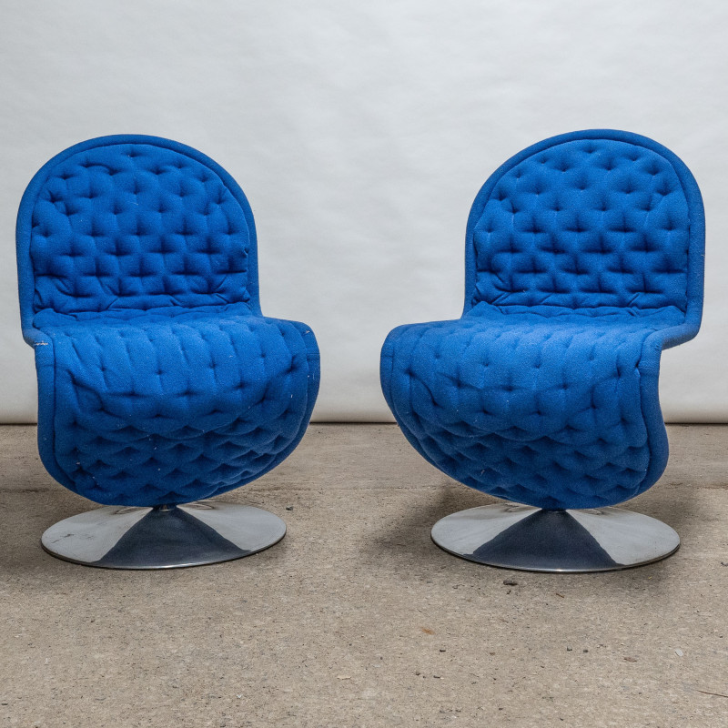 Set of 4 vintage System 123 chairs by Verner Panton for Fritz Hansen, 1970s