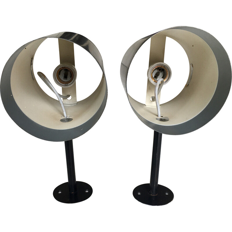 Pair of vintage wall lamps by Friis and Moltke for Lyfa, 1960