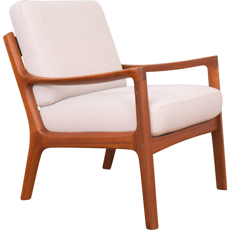 Danish vintage teak Senator armchair by Ole Wanscher for France and Son, 1960s