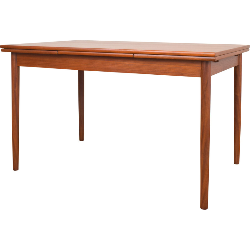 Mid-century Danish teak extendable dining table, 1960s