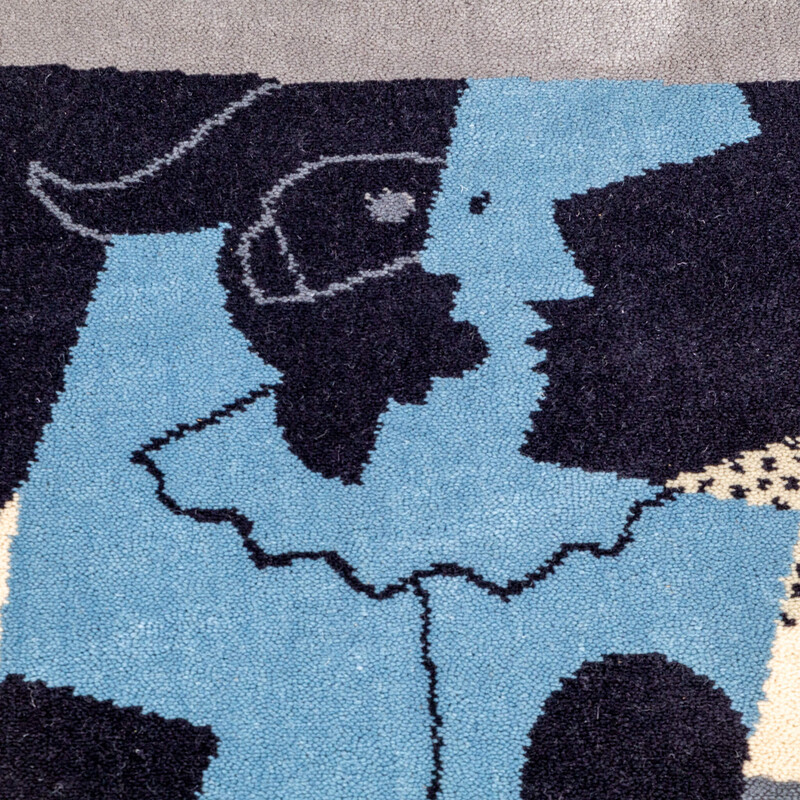 Vintage floor rug "Arlequin ymujer con colar" for Desso, Netherlands 1990s