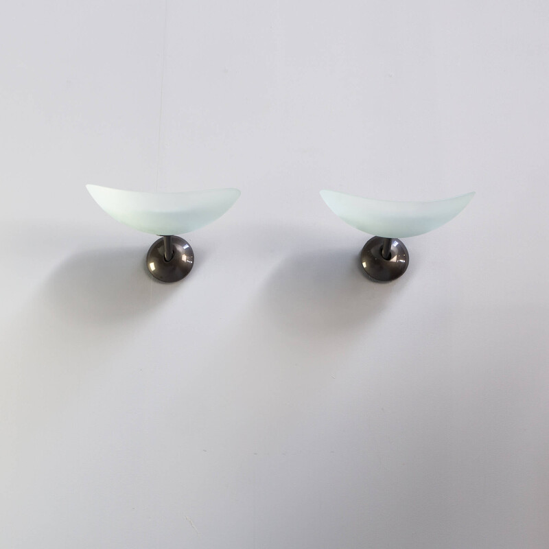 Pair of vintage "Tobe 35 Parete" wall lamps by Ernesto Gismondi for Artemide