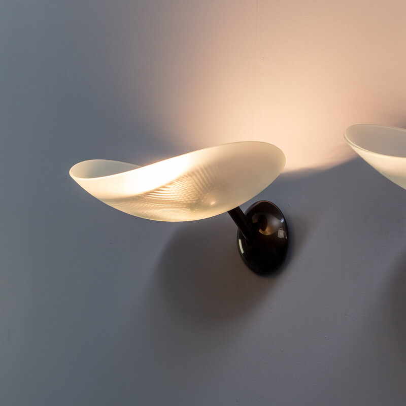 Pair of vintage "Tobe 35 Parete" wall lamps by Ernesto Gismondi for Artemide