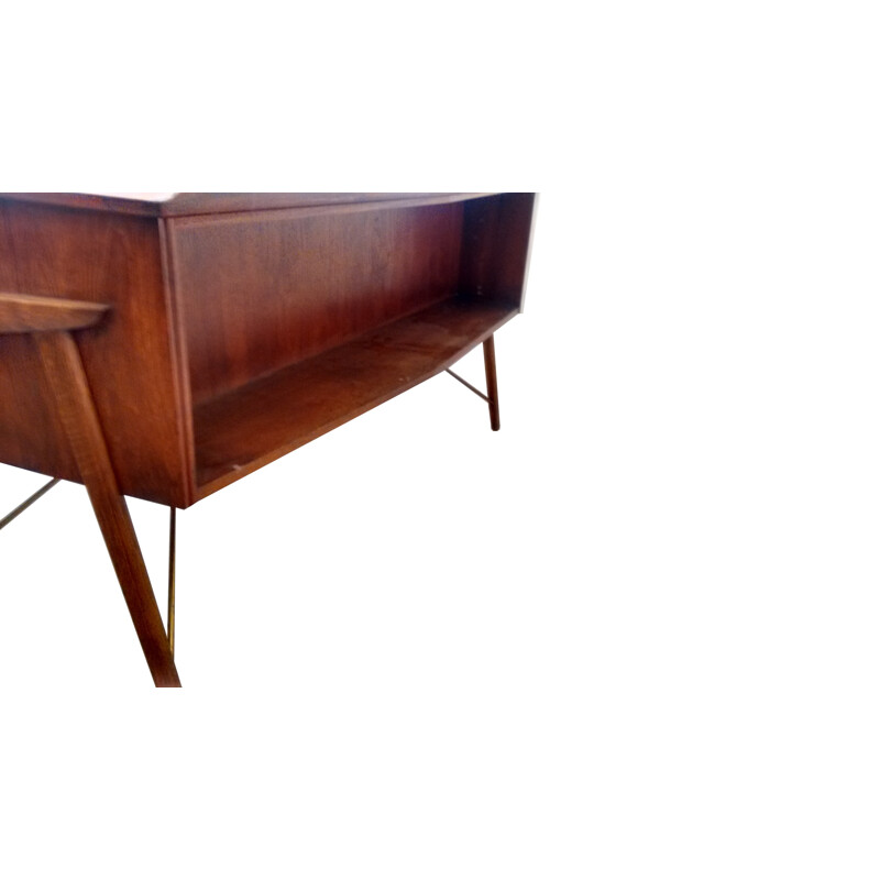 Bureau danois vintage en teck et hêtre - 1950