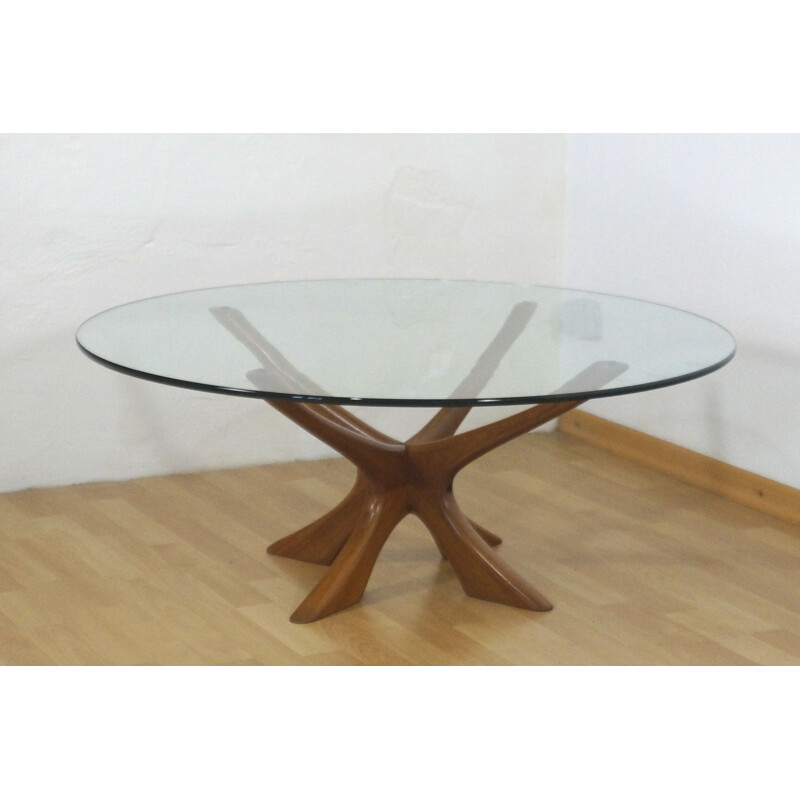 Eilersen round teak coffee table, Ilum WIKKELSØ - 1960s