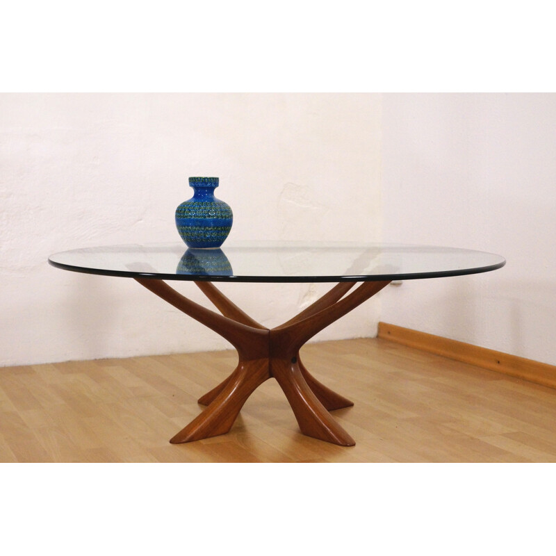 Eilersen round teak coffee table, Ilum WIKKELSØ - 1960s