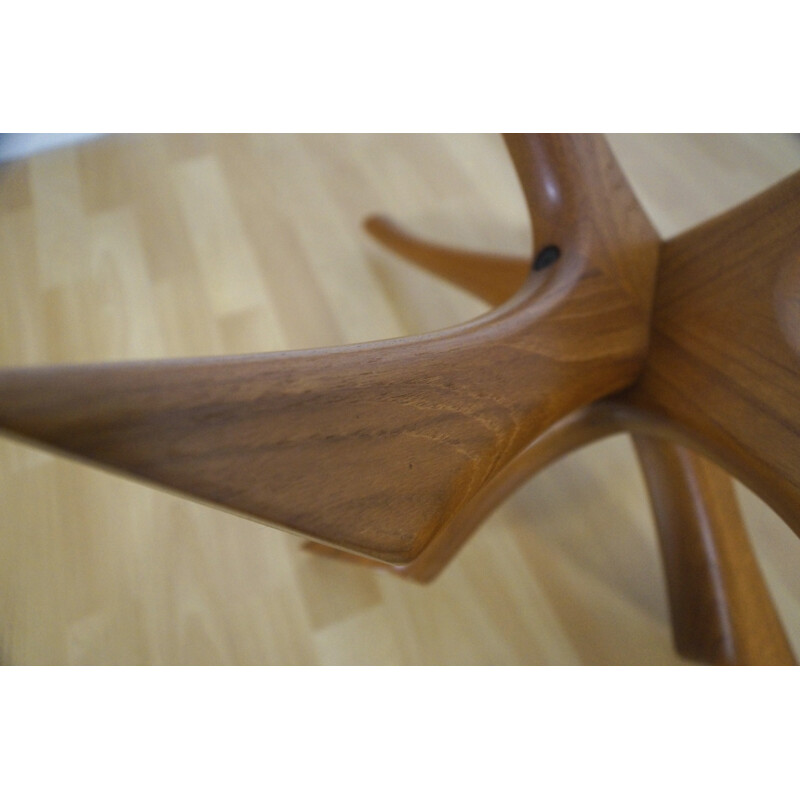 Eilersen round teak coffee table, Ilum WIKKELSØ - 1960s