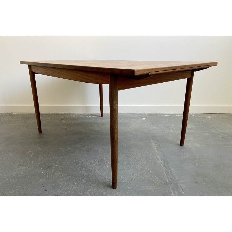 Mid century teak rectangular dining table, 1970s