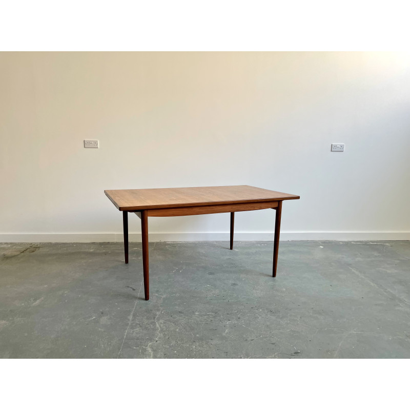 Mid century teak rectangular dining table, 1970s