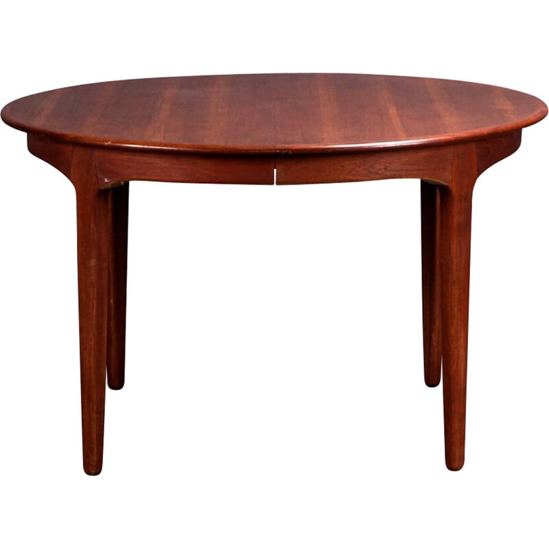 Scandinavian vintage teak table with 3 extensions, 1960