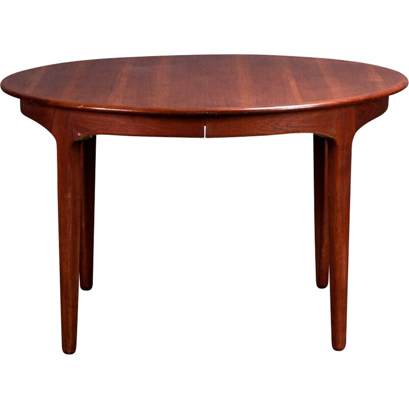 Tavolo scandinavo vintage in teak con 3 allunghe, 1960