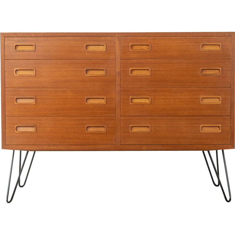 Vintage teak chest of drawers by Poul Hundevad, 1960s