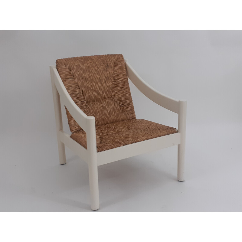 Vintage Carimate armchair by Vico Magistretti for Cassina, Italy