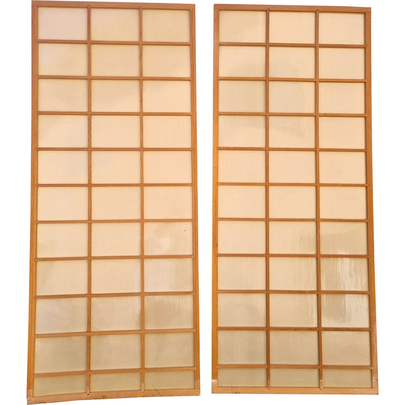 Paar vintage Japanse panelen