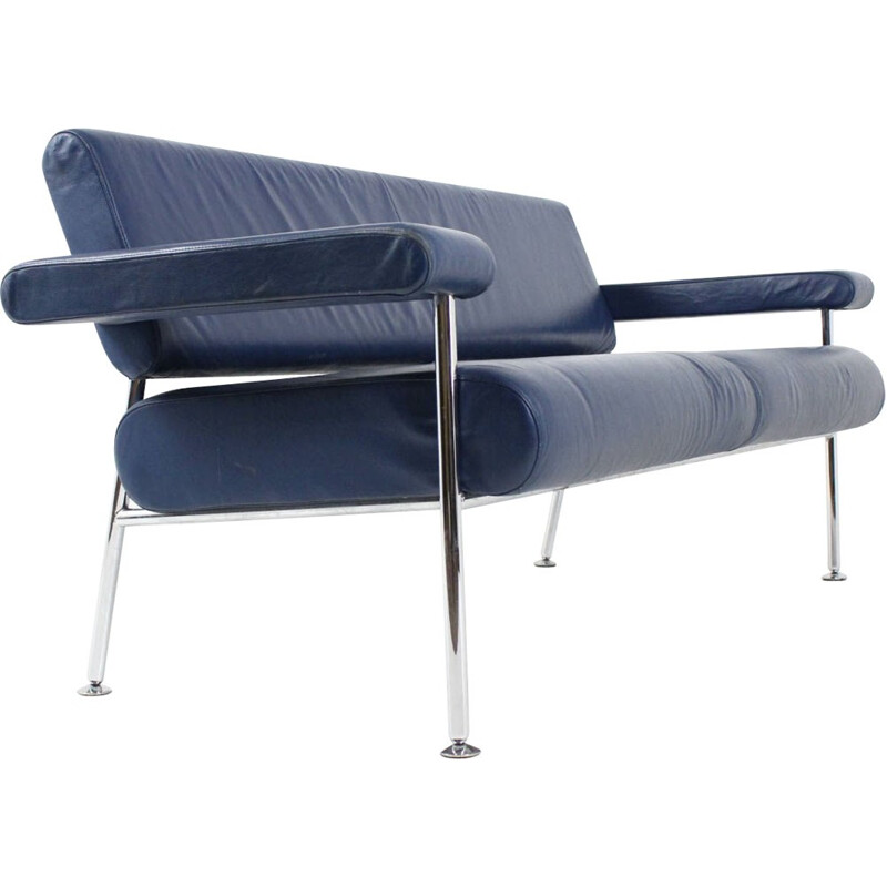 Brunner blue sofa "Meet",  Wolfgang C.R. MEZGER - 1990s