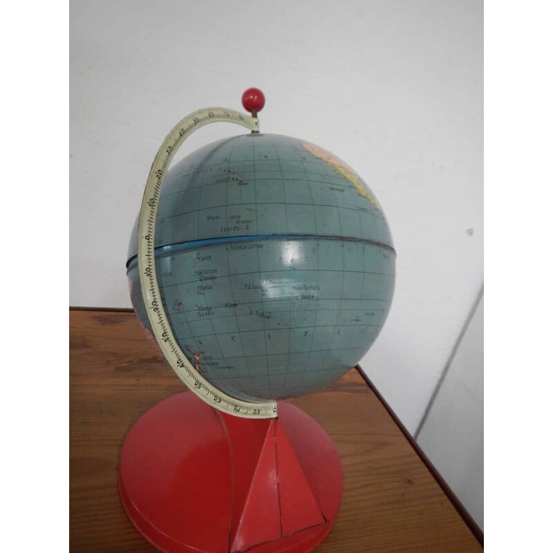 Vintage working tin globe