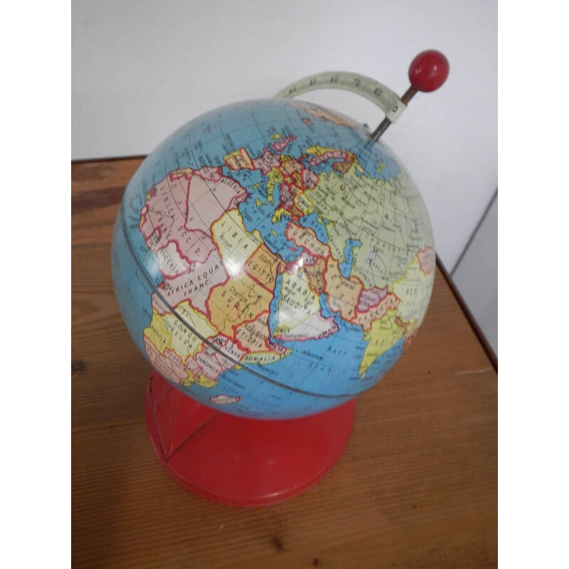 Vintage working tin globe