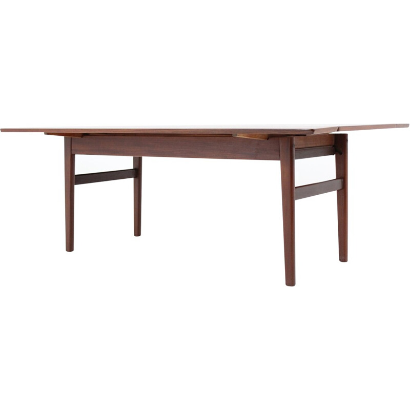 Adjustable height Danish teak coffee table - 1960s