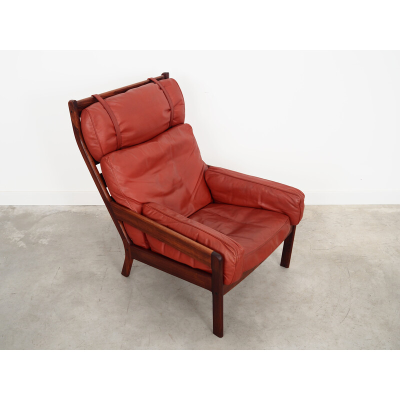 Vintage Danish rosewood armchair by Erik Ole Jørgensen for Georg Jørgensen and Søn, 1960s