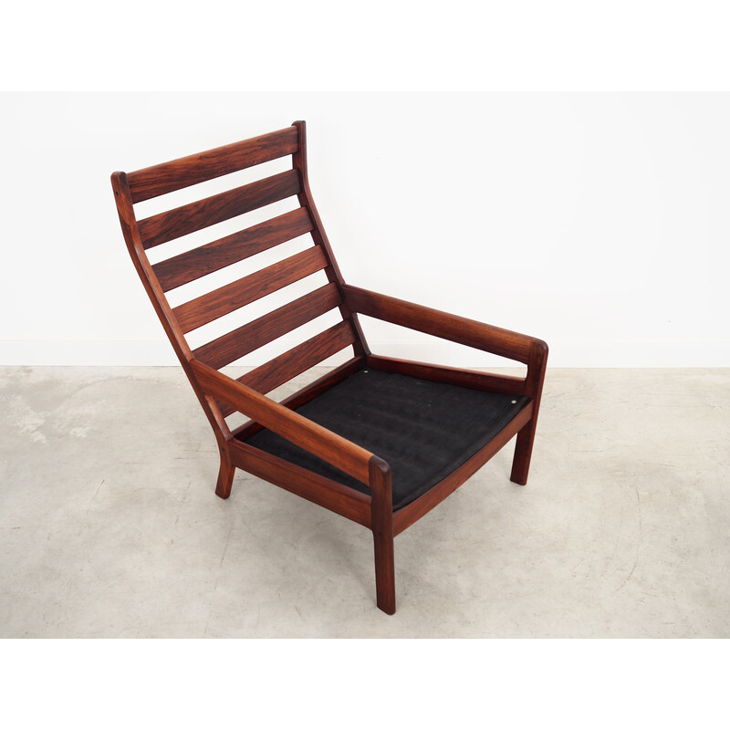 Vintage Deense rozenhouten fauteuil van Erik Ole Jørgensen voor Georg Jørgensen en Søn, 1960