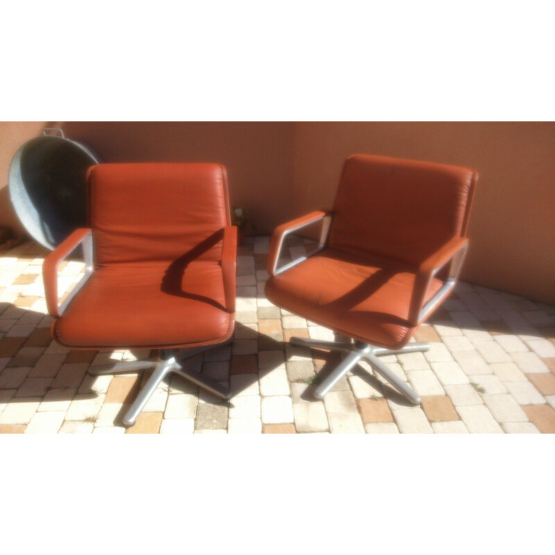Wilkhahn "Delta 2000" set of two armchairs - 1970s