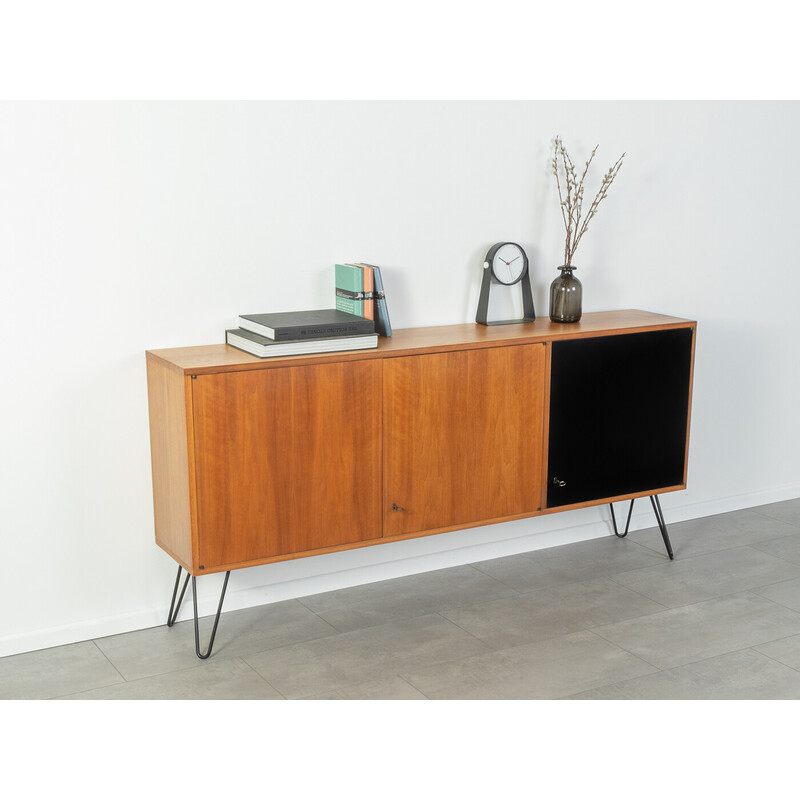 Vintage walnut sideboard with three doors, Germany 1960s