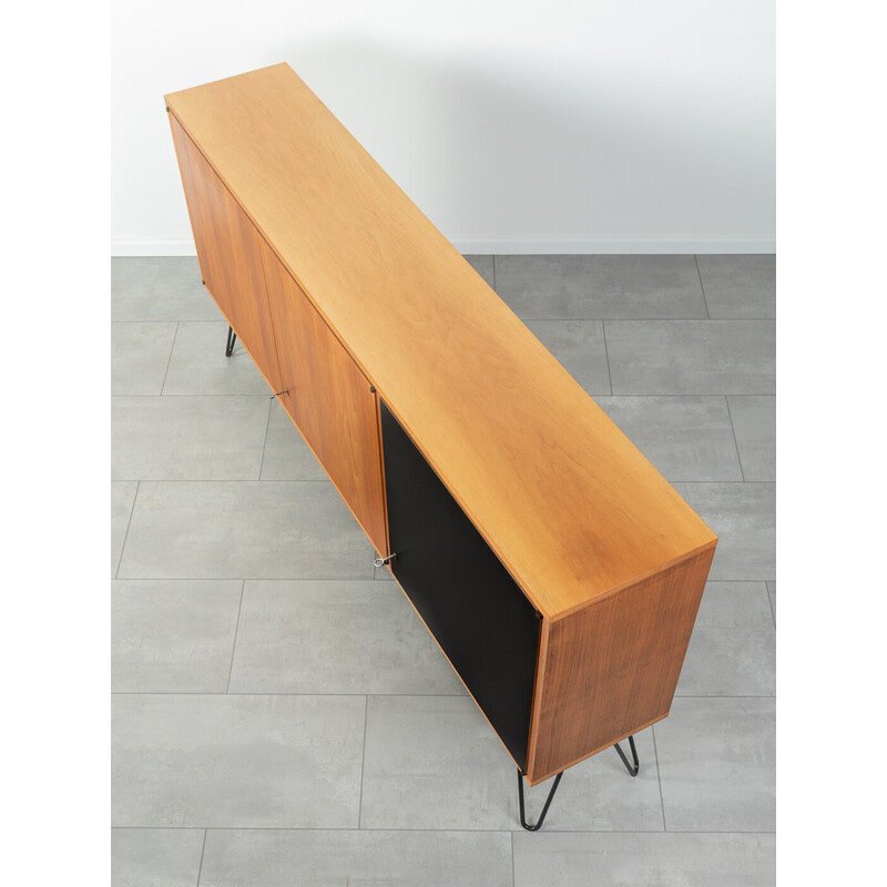 Credenza vintage in noce a tre ante, Germania 1960