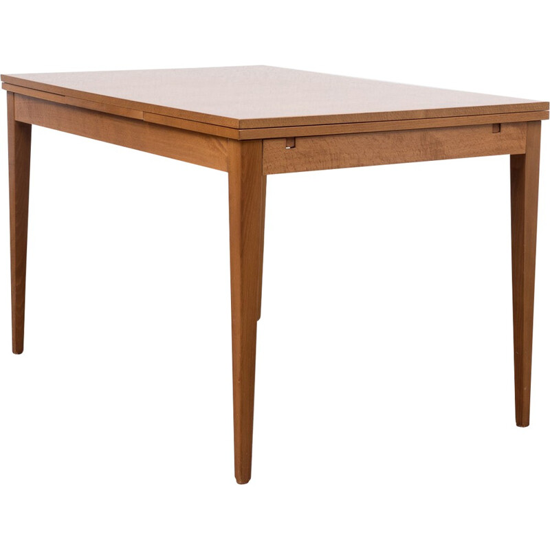 Extendible dining table in walnut veneer - 1960s 