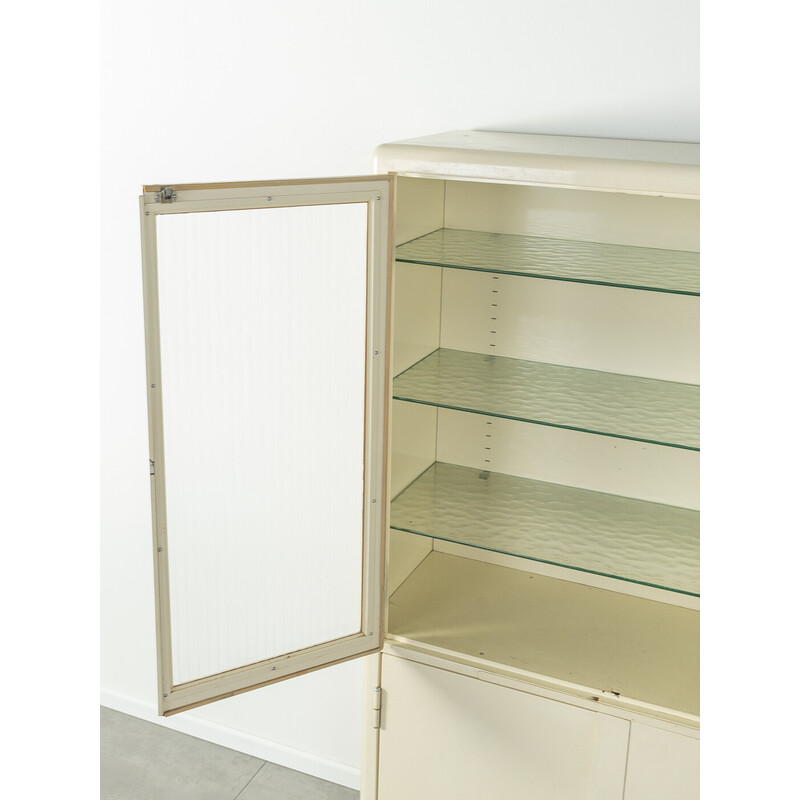 Vintage medicine cabinet with two glass doors by Maquet, 1950s