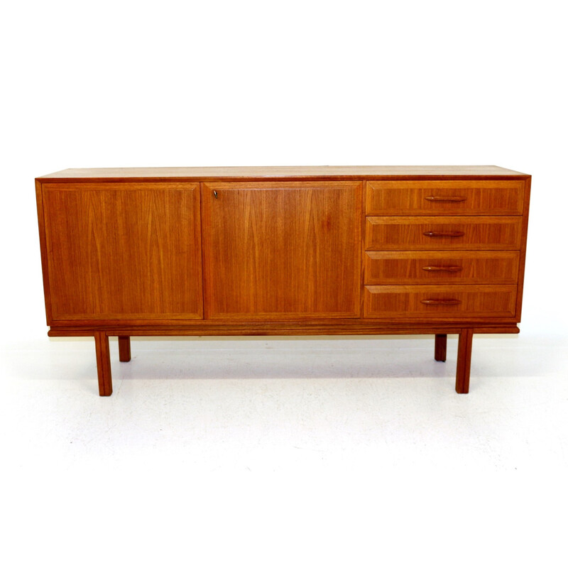 Enfilade scandinave vintage en teck, Suède 1960