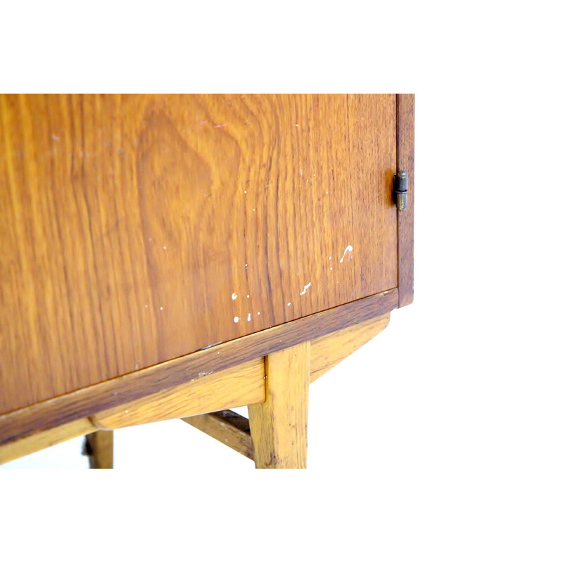 Scrivania vintage in teak con piano a scomparsa, Svezia 1960