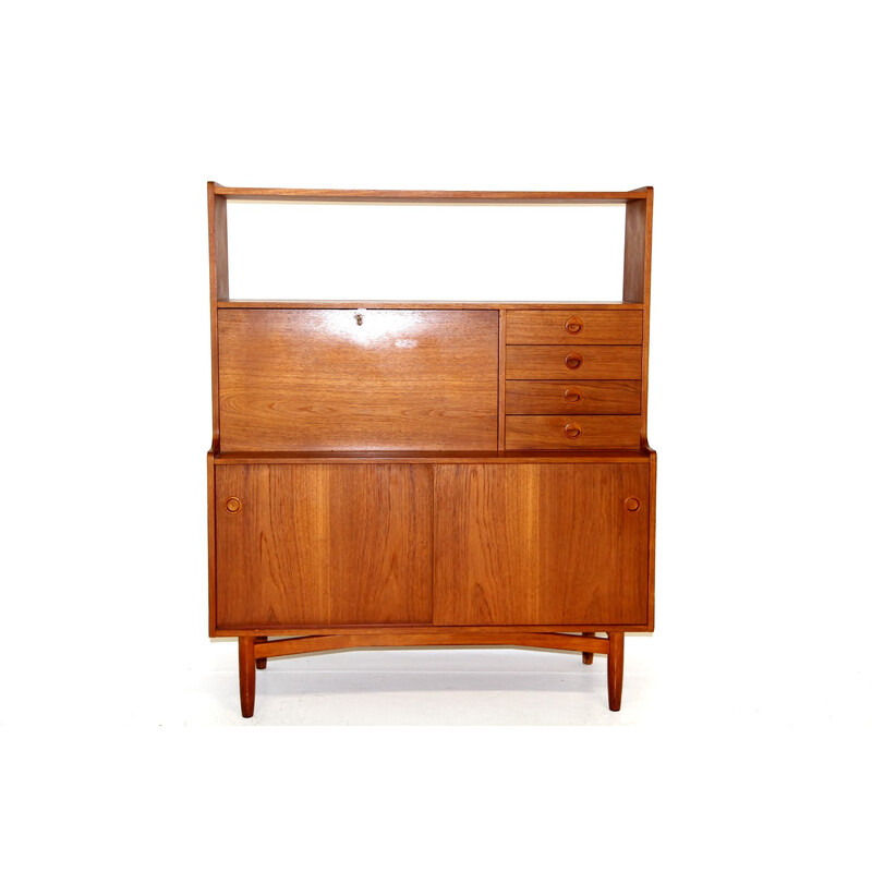 Vintage secretary in teak by Wirserums Nya Möbelfabrik Hultarp, Sweden 1960s