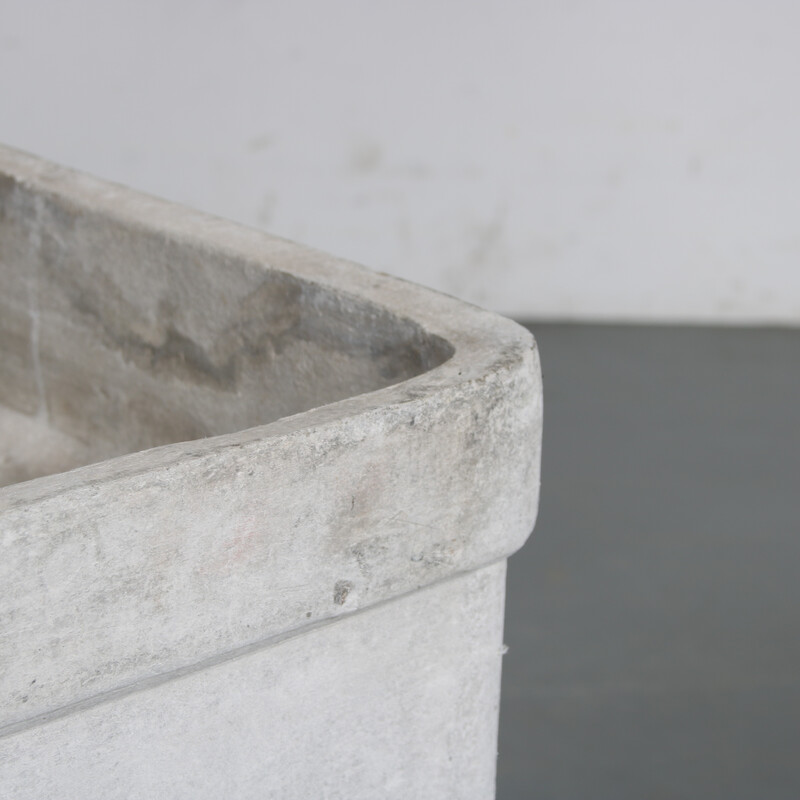 Mid century square cement planter by Willy Guhl, Switzerland 1960s