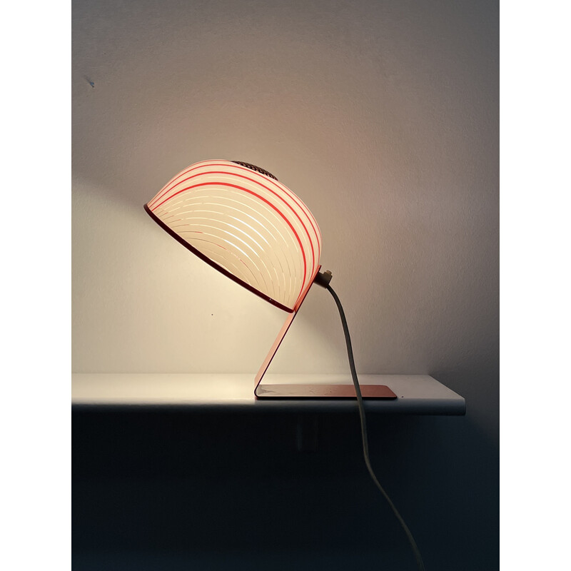 Vintage plastic desk lamp by Molin, Italy 1960s