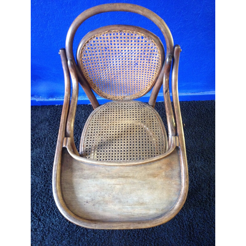Thonet high chair in bented wood - 1930s