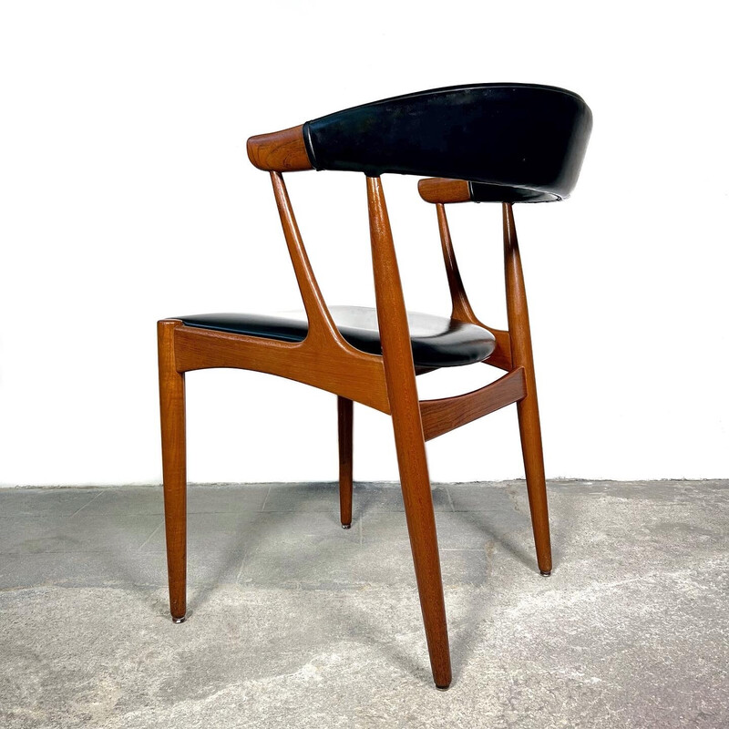 Juego de 6 sillones vintage BA-113 de teca de Johannes Andersen para Samcom, 1960