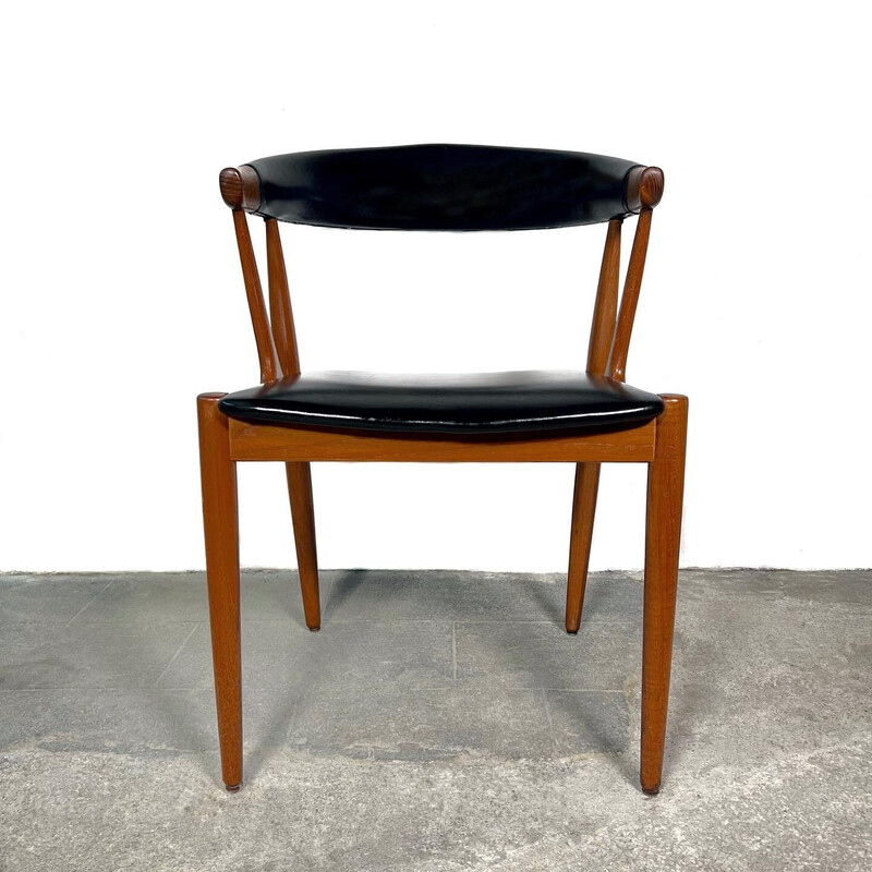 Set van 6 vintage BA-113 teakhouten fauteuils door Johannes Andersen voor Samcom, 1960