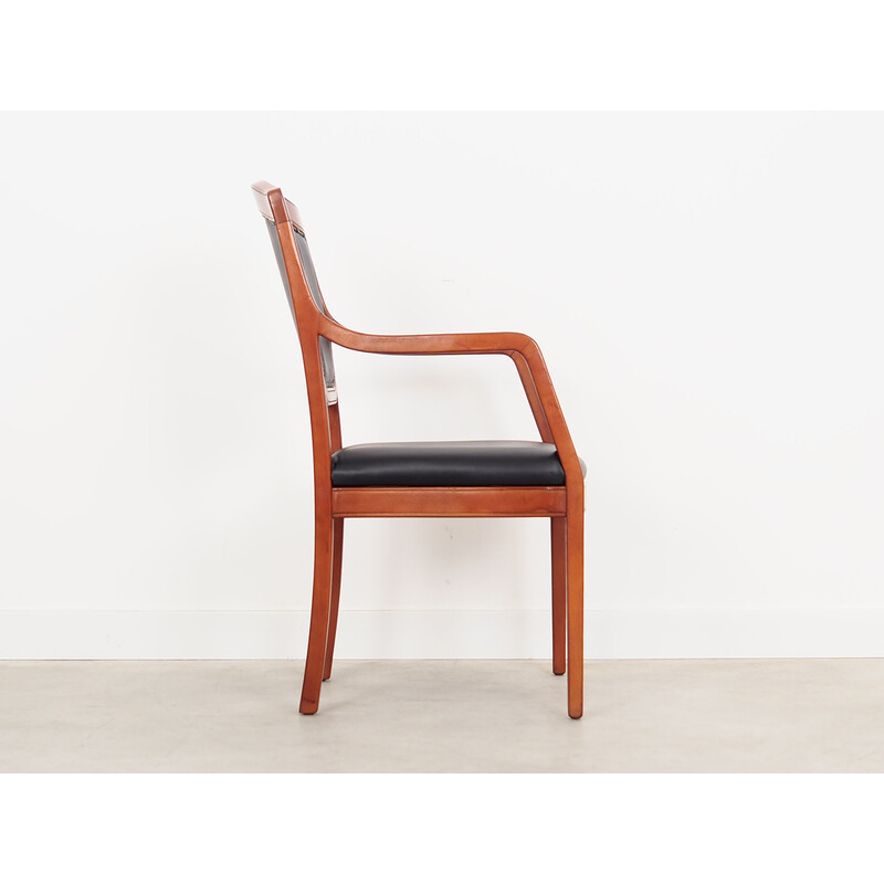 Vintage beech wood Danish chair, Denmark 1970s