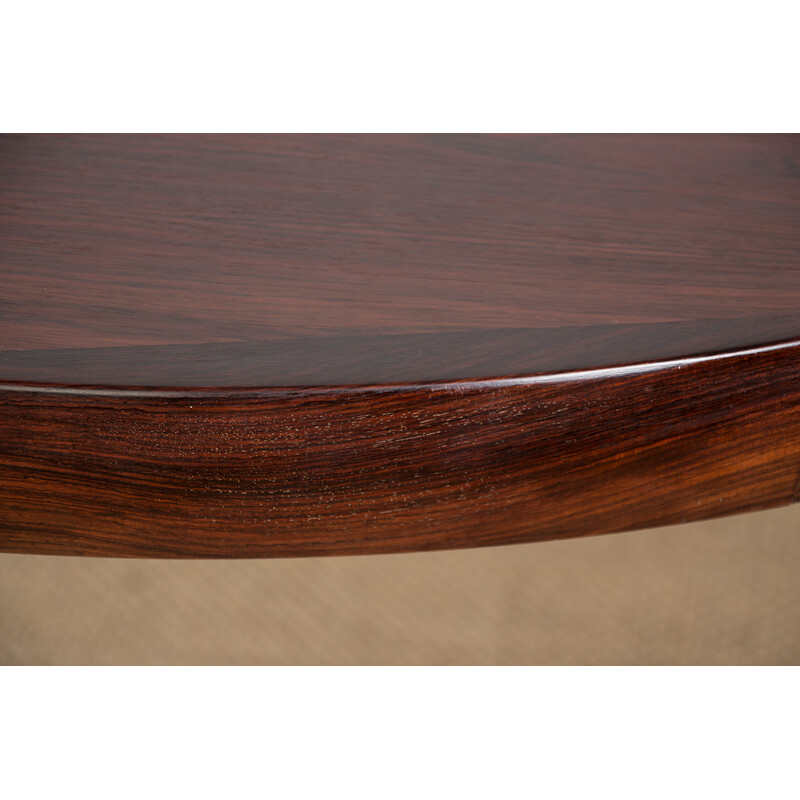 Vintage Danish extendable table in Rio rosewood by Ib Kofod-Larsen for Faarup, 1960