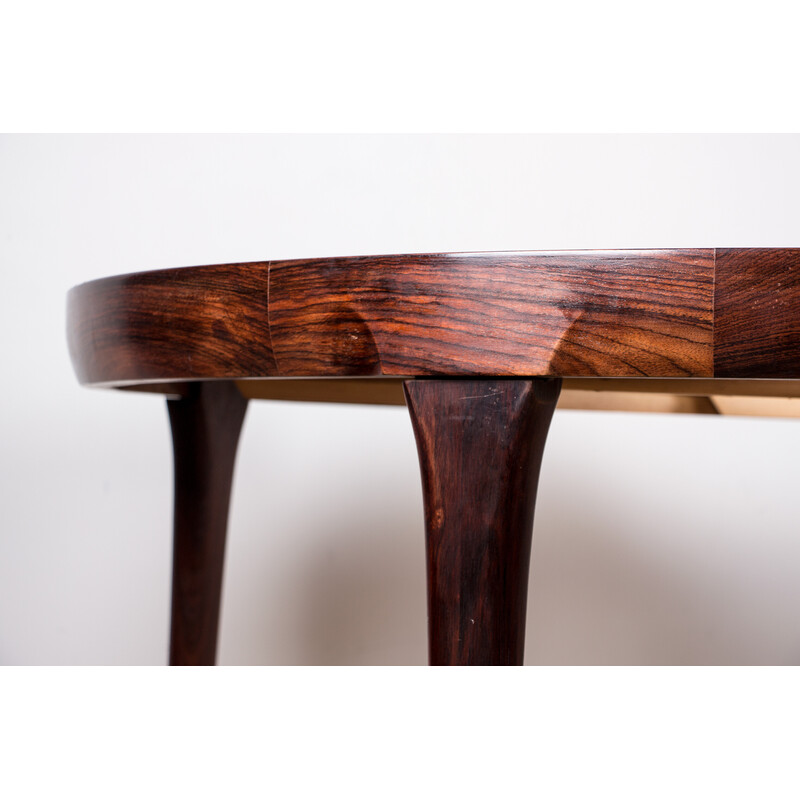 Vintage Danish extendable table in Rio rosewood by Ib Kofod-Larsen for Faarup, 1960