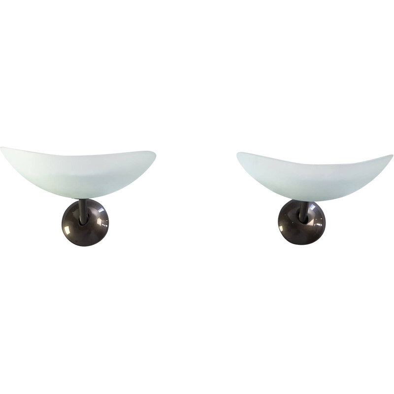 Pair of vintage "Tobe 35 Parete" wall lamps by Ernesto Gismondi for Artemide