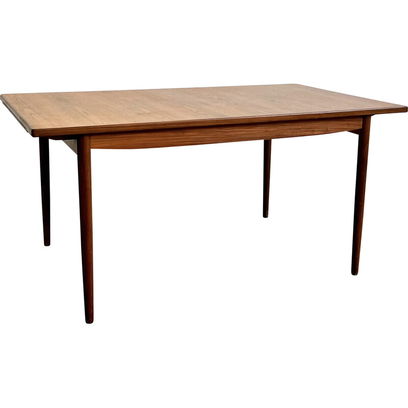 Mid century teak rectangular dining table, 1970s