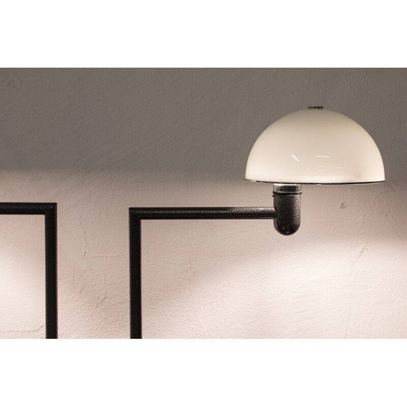 Pair of Zero grey table lamps, Pert SUNDSTEDT - 1980s