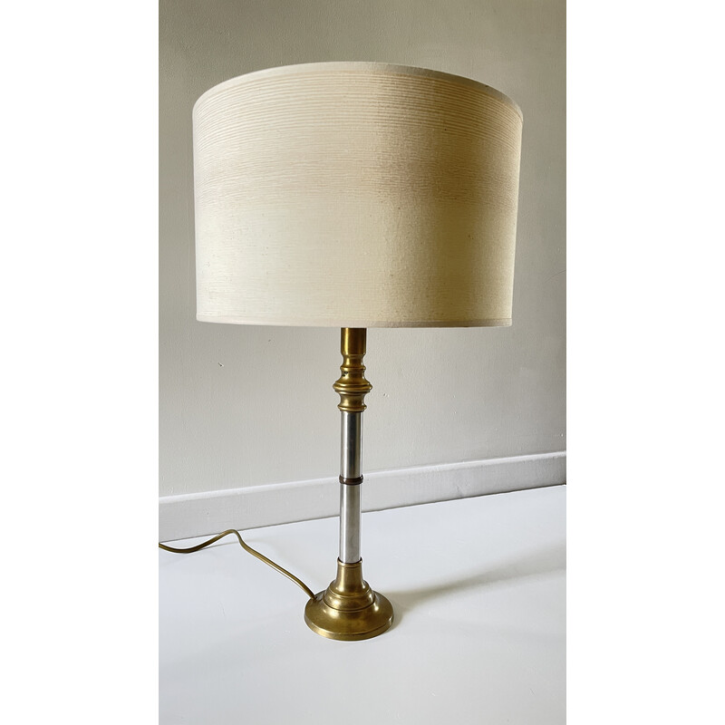 Vintage-Lampe aus Chrom und Messing, 1970