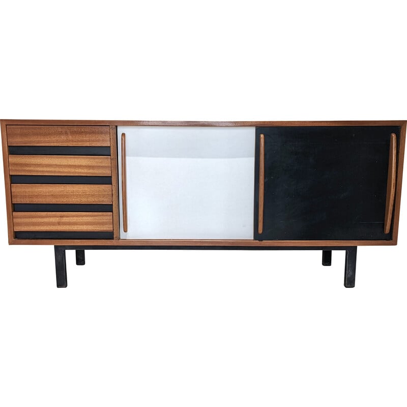 Vintage Cansado Sideboard aus Mahagoni mit Schubladen von Charlotte Perriand für Steph Simon, 1960