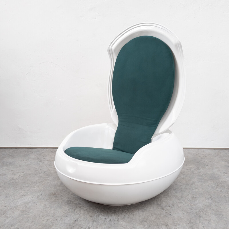 Vintage garden Egg armchair by Peter Ghyczy for Reuter, Germany 1968