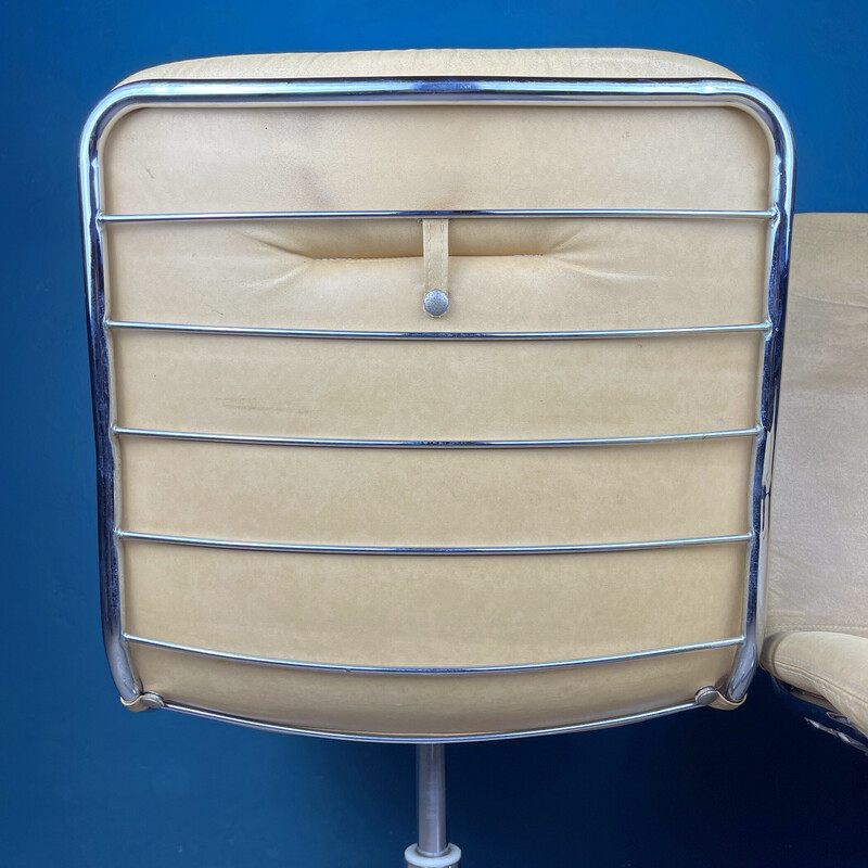 Par de cadeiras de secretária italianas vintage de Gastone Rinaldi, 1970s