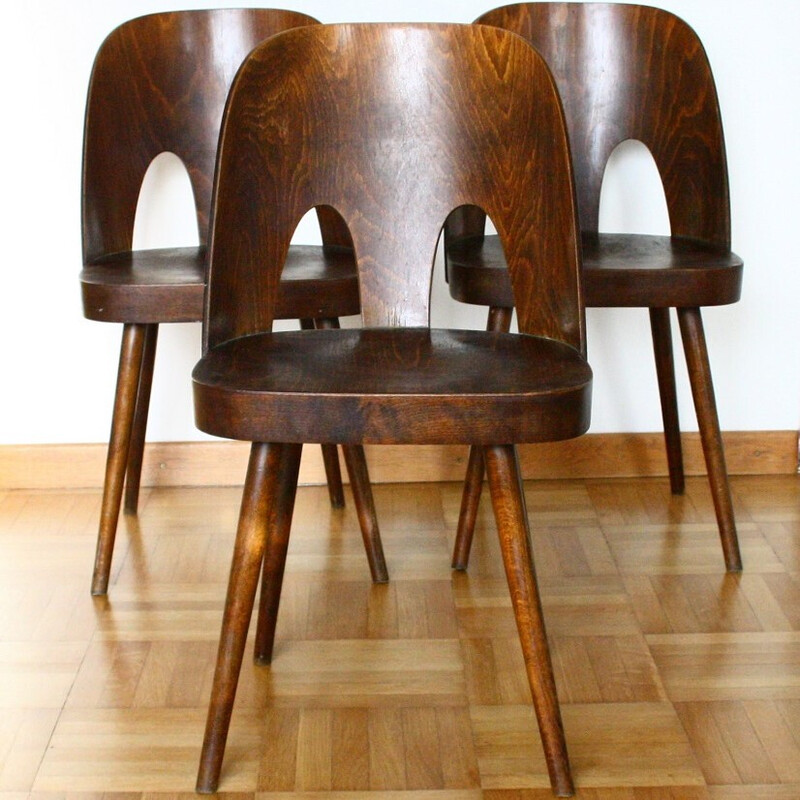 Vintage dining chair by Oswald Haerdtl for Ton