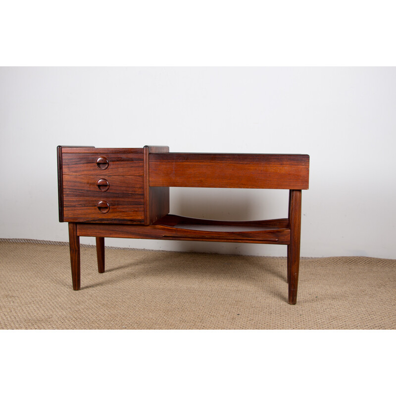 Vintage Danish indoor planter in Rio rosewood by Arne Wahl Iversen for Vinde Mobelfabrik, 1960