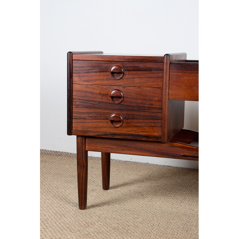 Vintage Danish indoor planter in Rio rosewood by Arne Wahl Iversen for Vinde Mobelfabrik, 1960